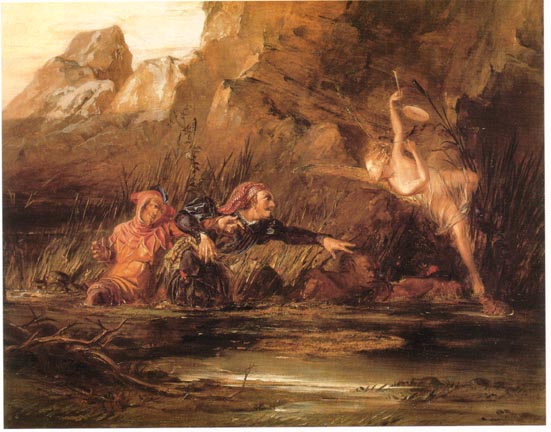 L’arte delle fate preraffaelita William Bell Scott , Ariel e Calibano