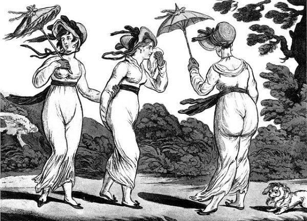 Biancheria Regency: la signora non porta le mutande!