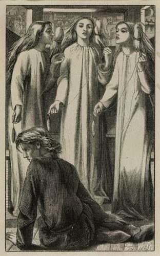 L’arte delle fate preraffaelita The Maids of Elfin-Mer e, Rossetti (preraphaelitesisterhood.com)