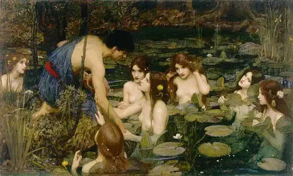 J.W. Waterhouse: The Modern Pre-Raphaelite 27 June 2009 to 13 September 2009 Key. 63 / Cat. 32 John William Waterhouse Hylas and the Nymphs, 1896 Oil on canvas 98.2 x 163.3 cm Manchester City Galleries. Purchased 1896 Photo copyright Manchester City Galleries This exhibition is organized by the Groninger Museum, the Netherlands with the collaboration of the Royal Academy of Arts, London and the Montreal Museum of Fine Arts 