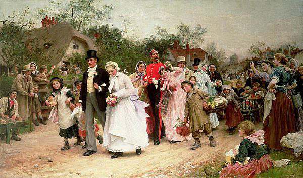 the village wedding sir samuel luke fildes1883