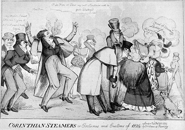 1824 smoking Heath caricature