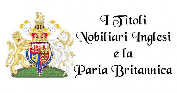 Titoli nobiliari inglesi