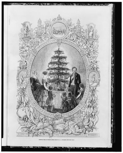 albero di natale vittoriano