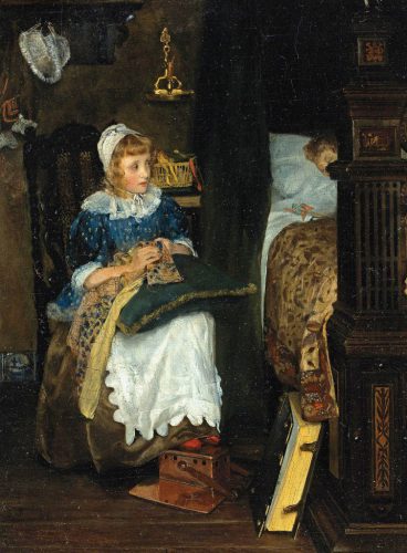 Lady Laura Alma-Tadema In Good Hands c.1884