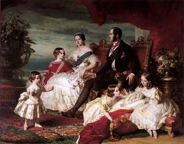 Queen Victoria, Prince Albert, and children by Franz Xaver Winterhalter