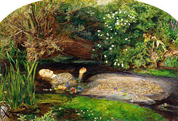 Ophelia di John Everett Millais – I fiori dei preraffaelliti