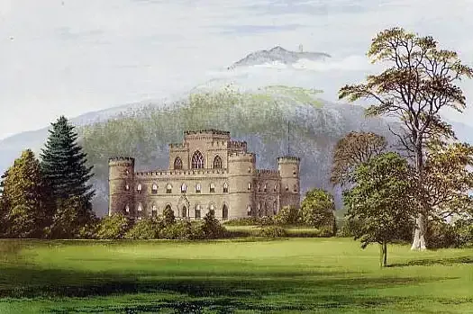 Il castello di Inveraray e l'arpista