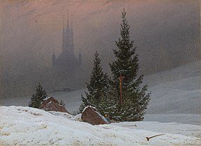 la neve nell'arte del 1800 caspar friederick 