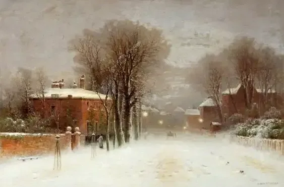 neve nell'arte del 1800