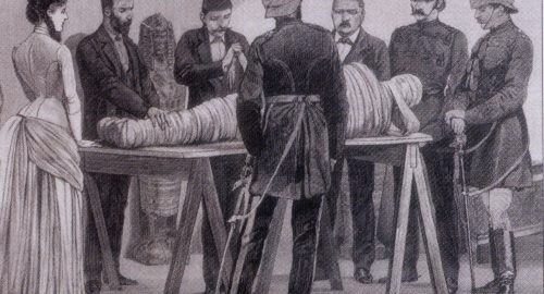 Egittomania vittoriana – mummy unwrapping party